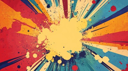 Vector Retro Comic Background Effect