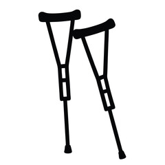 illustration of a crutches vector file