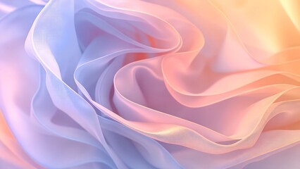 Obraz premium Dreamy Abstract Background with Soft Pastel Waves and Fluid Motion