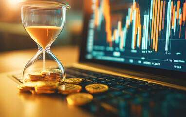 Investment strategies & time management in digital financial markets infographic