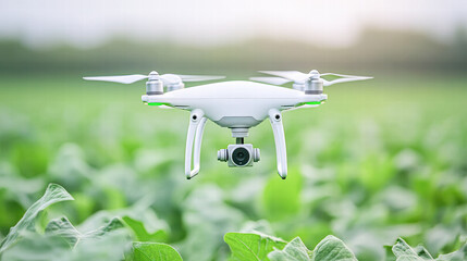 Drone technology for aerial monitoring of agricultural growth in farm fields