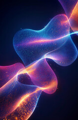 Fototapeta premium multicolored gradient waves design