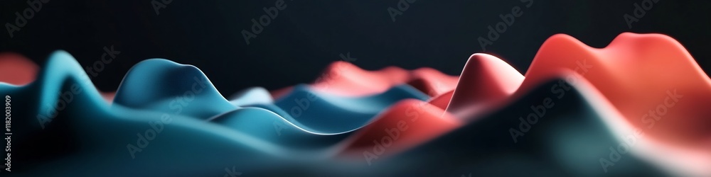 Poster captivating 3d rendered animation showcasing a wave packet s dynamic refraction and directional chan