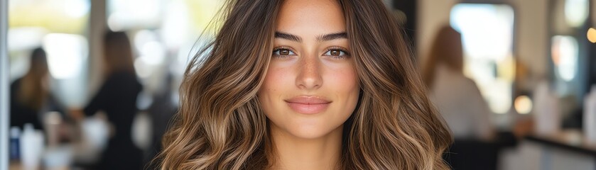 Obraz premium Textured extensions, natural brown, artistically displayed on a modern base with subtle shadows