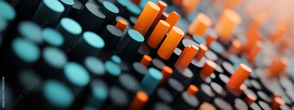 Poster abstract digital depicting the frequency distribution of words in a spoken language the image showca