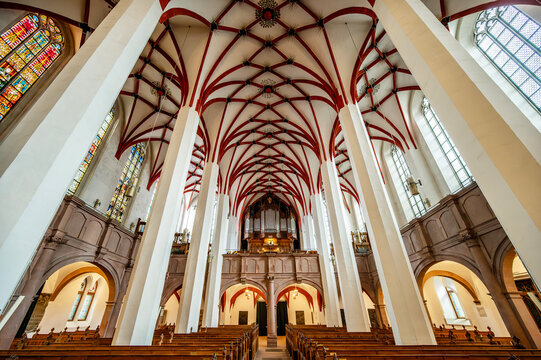 Church of St. Thomas and Johann Sebastian Bach in Leipzig, Germany