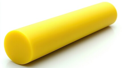 Bright Yellow Foam Cylinder for Various Creative Applications