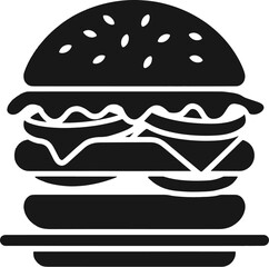 illustration of a burger icon 