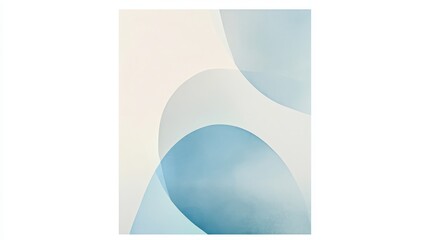 Abstract design featuring soft light blue tones, modern and minimal.