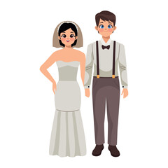 wedding couple characters