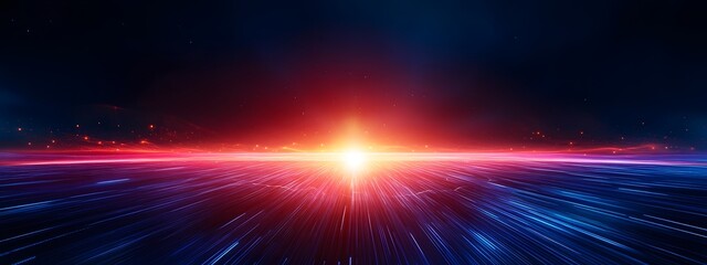 Futuristic and Abstract Visualization of Quantum Computing Data Nodes on a Modern Digital Interface