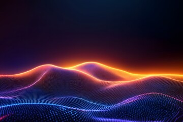Futuristic and Abstract Visualization of Quantum Computing Data Nodes on a Modern Digital Interface
