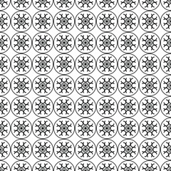 Black and white circle pattern for fabric and background.