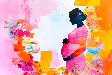 Depiction of the Transformative Journey of Pregnancy