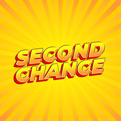 Second chance text effect for social media ads in square size