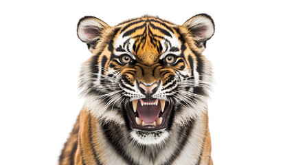Fototapeta premium tiger isolated on a white background