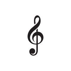 Obraz premium treble clef on white background