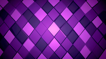 Obraz premium Luxurious Purple Diamond Pattern with Gold Accents, A sophisticated, elegant background featuring a repeating pattern of dark purple, diamond-shaped tiles with subtle shading and highlights.