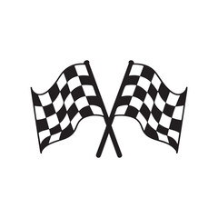 checkered flag vector illustration