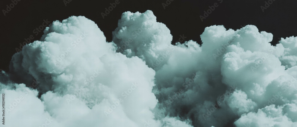 Poster dramatic clouds moving across the sky in a long exposure setting