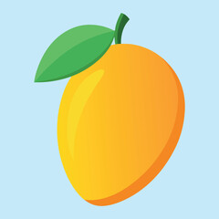 Fruitful Mango Cartoon Vector Icon Illustration