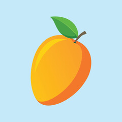 Fruitful Mango Cartoon Vector Icon Illustration
