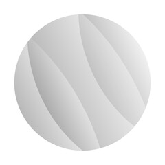 Blank white round paper sticker
