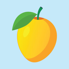 Fruitful Mango Cartoon Vector Icon Illustration