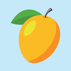 Fruitful Mango Cartoon Vector Icon Illustration