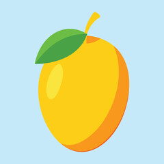Fruitful Mango Cartoon Vector Icon Illustration