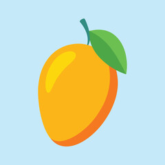 Fruitful Mango Cartoon Vector Icon Illustration