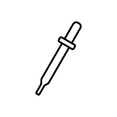 dropper pipet line icon