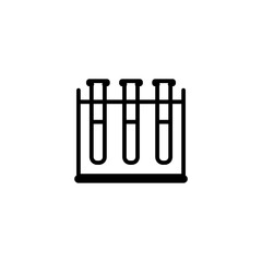 test tube rack line icon