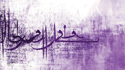 Abstract Arabic Calligraphy on Textured Background