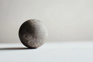 shot put isolated on white background. selective focus.