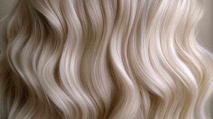 A close up of a woman's hair with a lot of texture. The hair is blonde and has a lot of volume