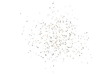 Obraz premium sparkling abstract silver glitter background, metal christmas confetti falling. light magic shining Flying glitter dots particles, sparkle vector border backdrop.