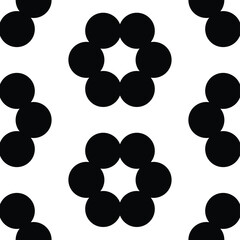 black and white seamless pattern