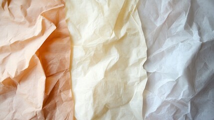 Obraz premium Abstract paper textures with subtle creases and folds light hues artistic photography minimalist environment close-up view design concept