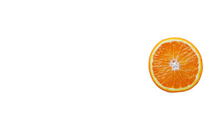 Freshly Sliced Orange Half with Vibrant Juicy Flesh Isolated on Black Background Capturing Natural Citrus Fruit Display for Culinary and Lifestyle Use
