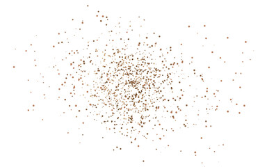 sparkling abstract silver glitter background, metal christmas confetti falling. light magic shining Flying glitter dots particles, sparkle vector border backdrop.