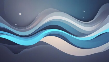 Fototapeta premium Light blue gray curvy shape background illustration hd wallpaper