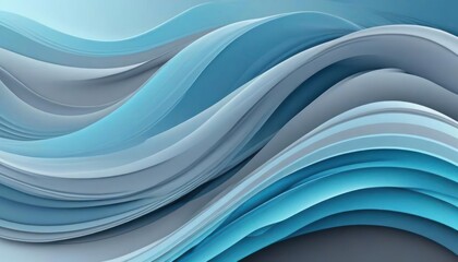 Fototapeta premium Light blue gray curvy shape background illustration hd wallpaper