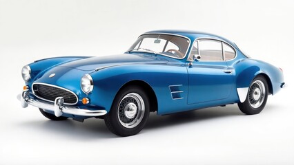 1990's classic vintage luxury blue car
