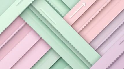 Obraz premium Abstract pastel design with fluid shapes digital art vibrant gradient tones modern aesthetic dynamic viewpoint clean style