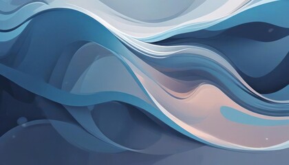 Fototapeta premium Wavy swirl shape abstract background wallpaper