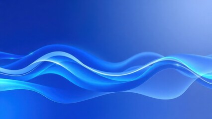 Blue wave shape abstract background wallpaper illustration
