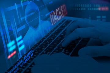 system hacked alert warning , cyber crime monitoring , threat attacks