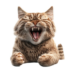 Hilarious Yawning Cat: A Portrait of Feline Fun