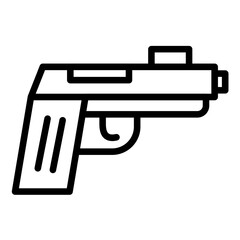 Vector Design Gun Icon Style